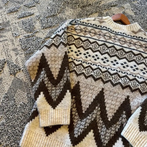 Flat Lay Western Pullover Sweater 2