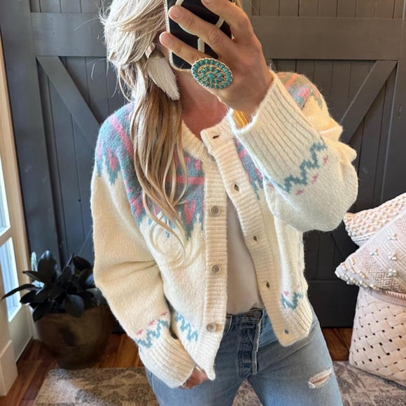 Faire Isle Cardigan Sweater