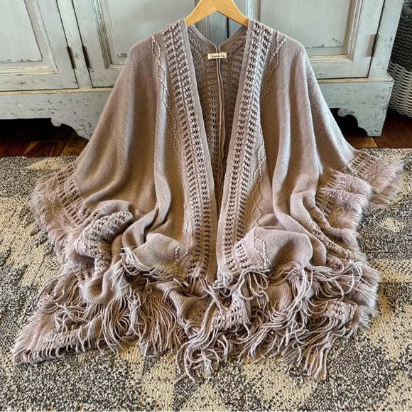 Hanging Grey Cotton Cardigan Sweater