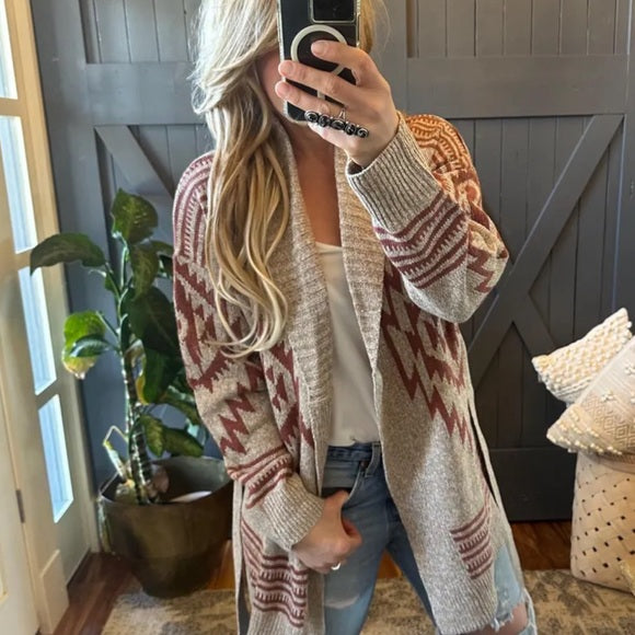 Western Sweater with Denim