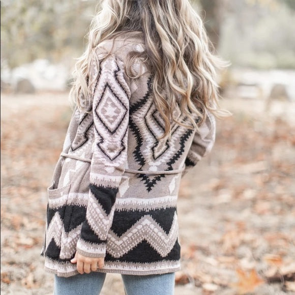 Harper Knitted Soft Wool Blend Cardigan Sweater Coat - Lavender Tribe