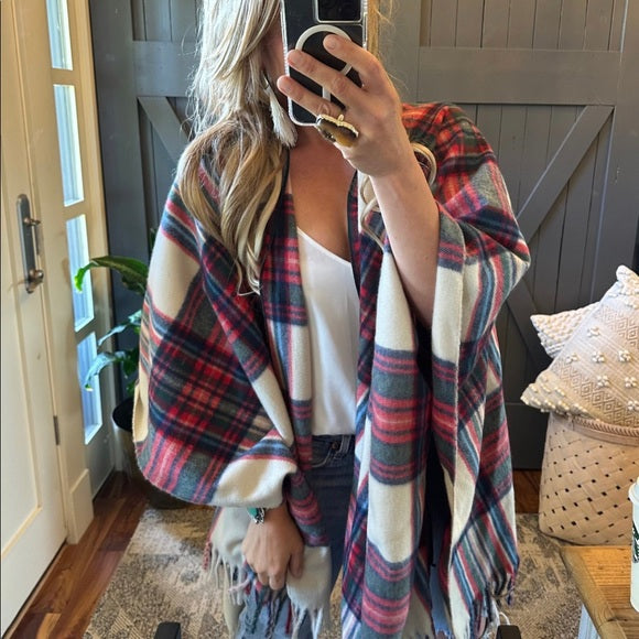 Knoxville Cozy Plaid Cardigan Sweater