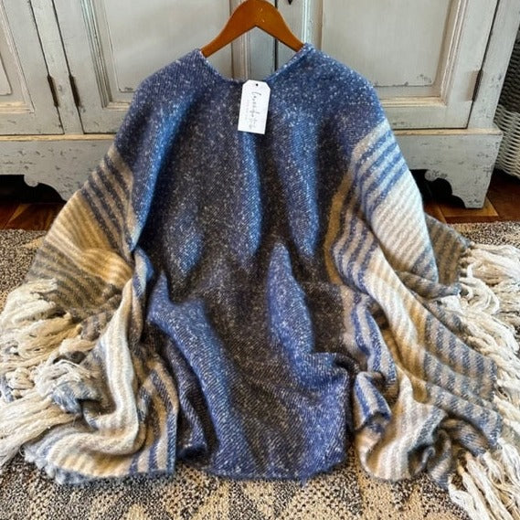 Tumwater Bohemian Knit Fringe Cardigan Sweater