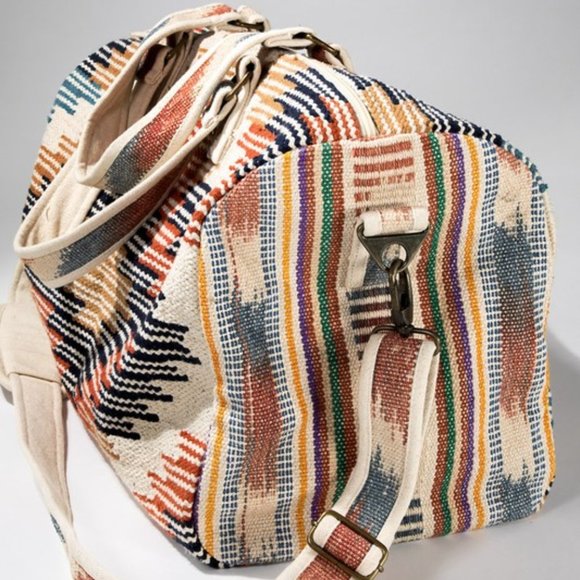 Sandstorm Aztec Kilim Tapestry Weekender Duffle Tote Bag