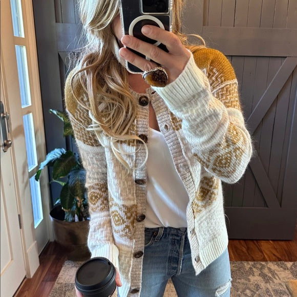 North Fork Fair Isle Handmade Cardigan Sweater