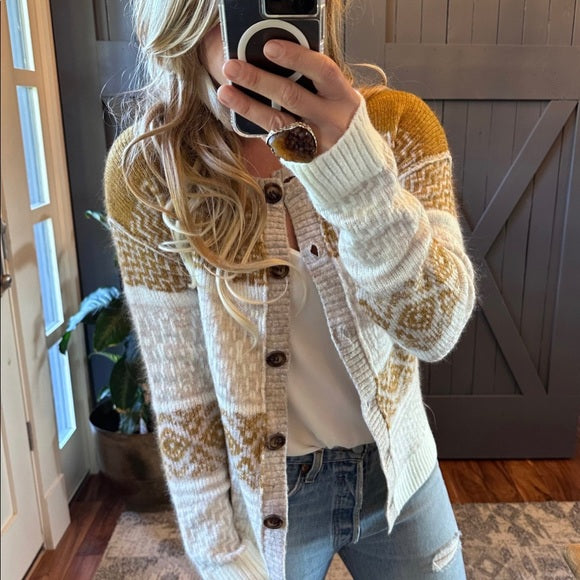 North Fork Fair Isle Handmade Cardigan Sweater