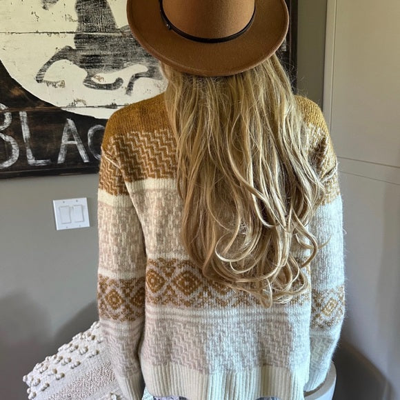North Fork Fair Isle Handmade Cardigan Sweater