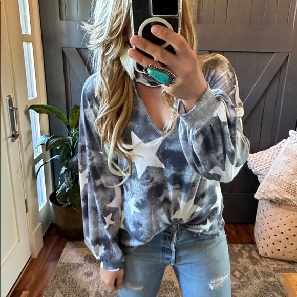 Talulla Star Print Lounge Top