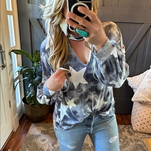 Talulla Star Print Lounge Top