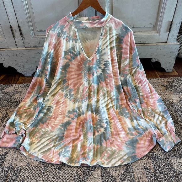Talulla Tie Dye Print Lounge Top