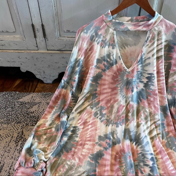 Talulla Tie Dye Print Lounge Top