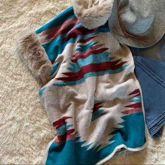 Dunlap Hooded Cloak Sweater Jacket