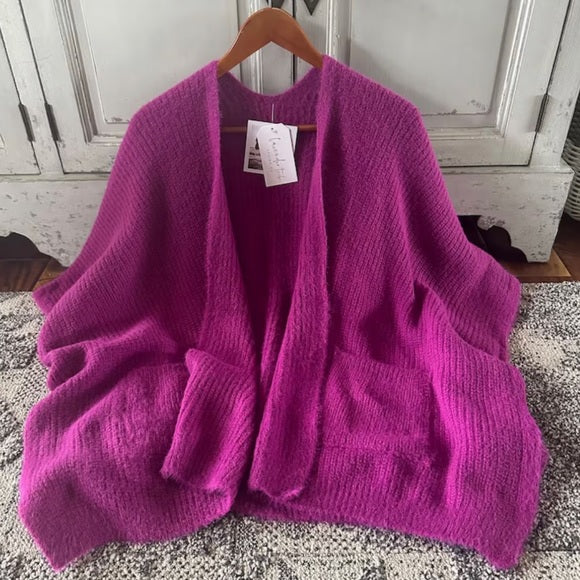 Cedar River Pink Oversized Cardigan Sweater
