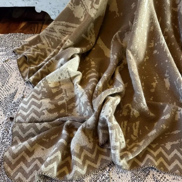 Western Geometric Cozy Blanket Cardigan Sweater