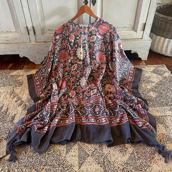 Naches Blue Kimono Cardigan