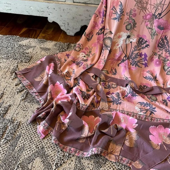 Billie Floral Kimono Sleeve Cardigan Top