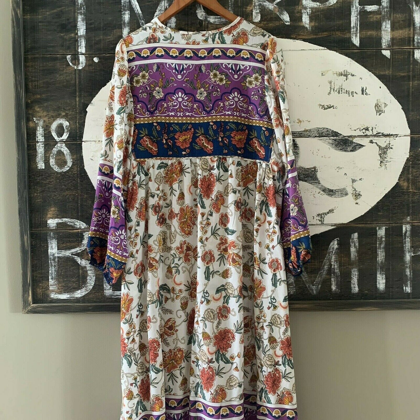 Kelly Bohemian Floral Maxi Dress - Lavender Tribe