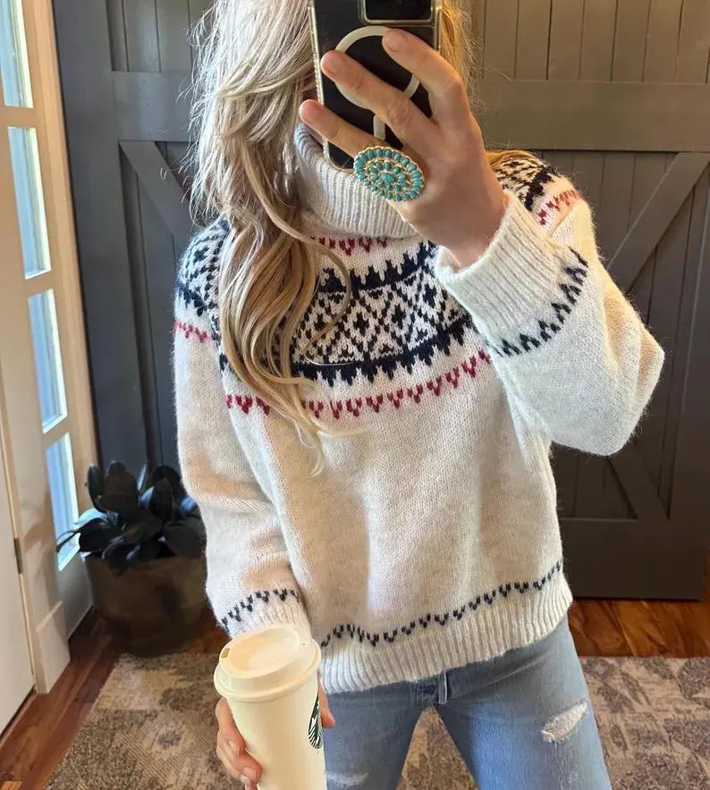 Fair Isle Knit Sweaters - Cardigans or Pullovers