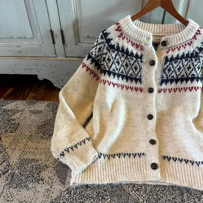 Fair Isle Knit Sweaters - Cardigans or Pullovers