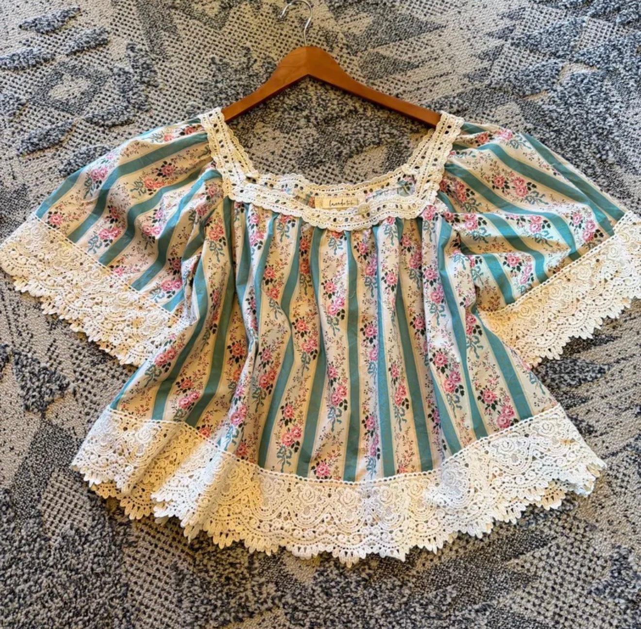 Floral Cottage Cotton Linen Blouse (Copy) (Copy) - Lavender Tribe