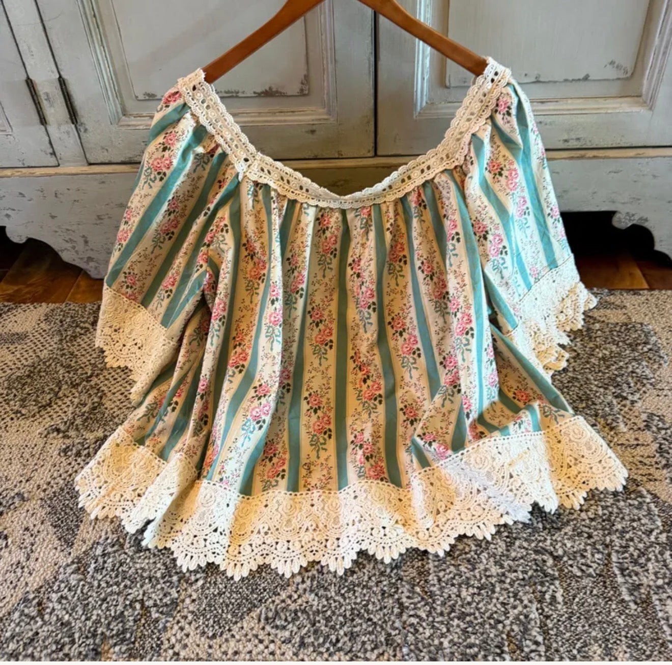 Floral Cottage Cotton Linen Blouse (Copy) (Copy) - Lavender Tribe