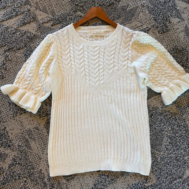 Cotton Cable Knit Sweater