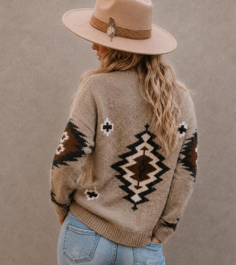 Fair Isle Knit Sweaters - Cardigans or Turtlenecks
