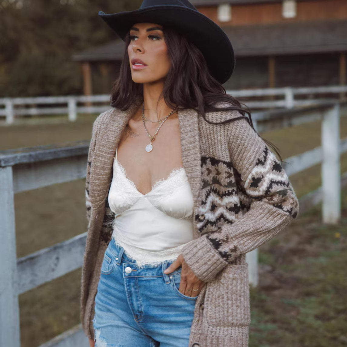 Western Cowichan Cardigan Sweater