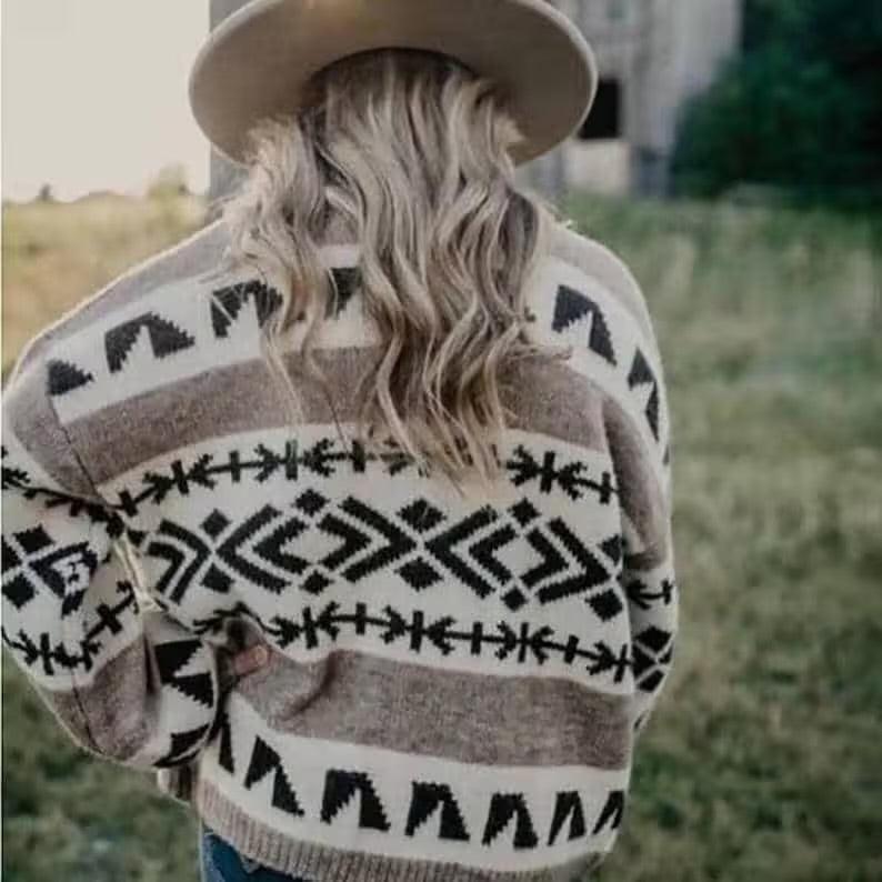 Fair Isle Knit Sweaters - Cardigans or Turtlenecks