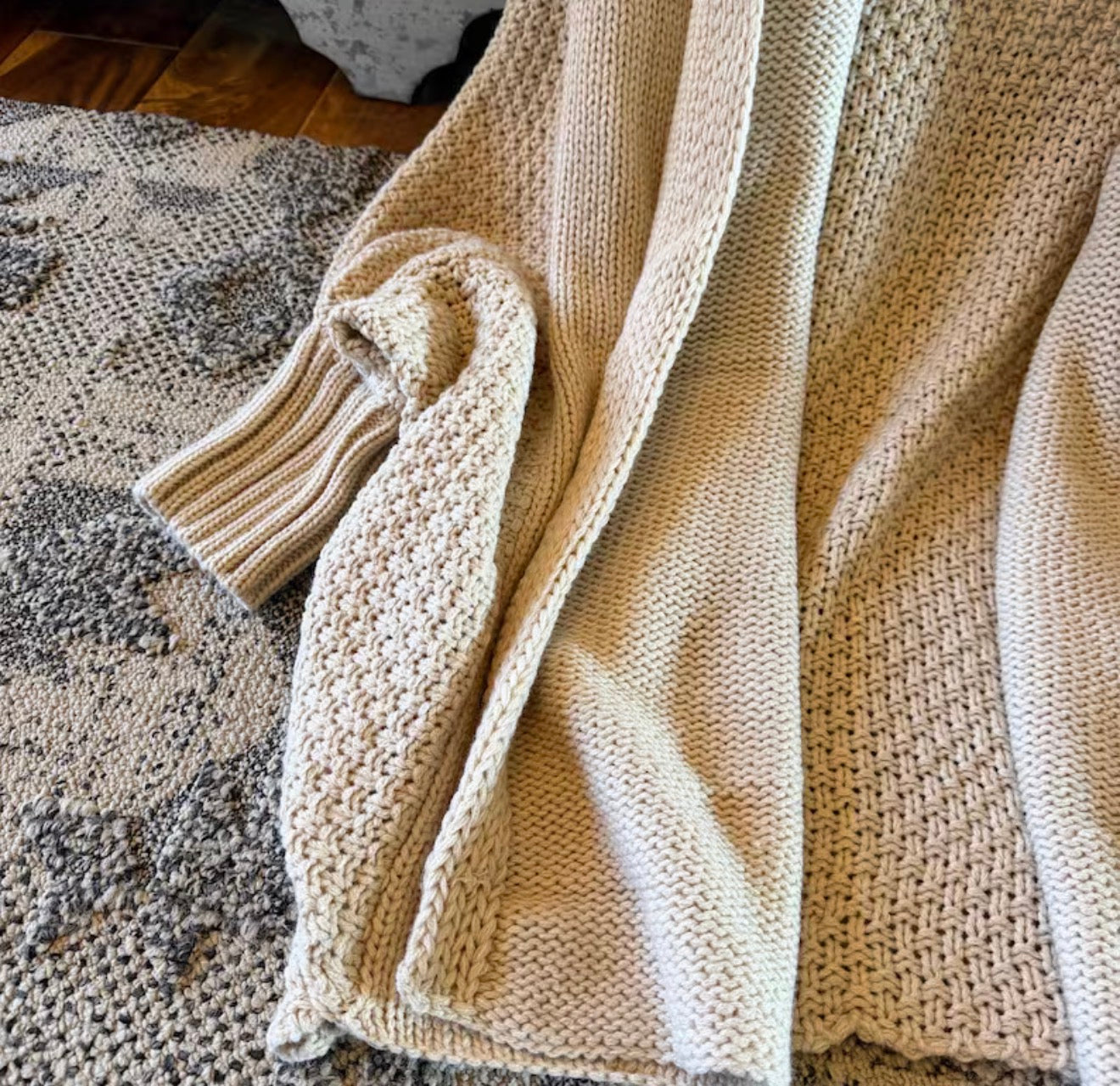 Cozy Shawl Collar Cardigan - Lavender Tribe