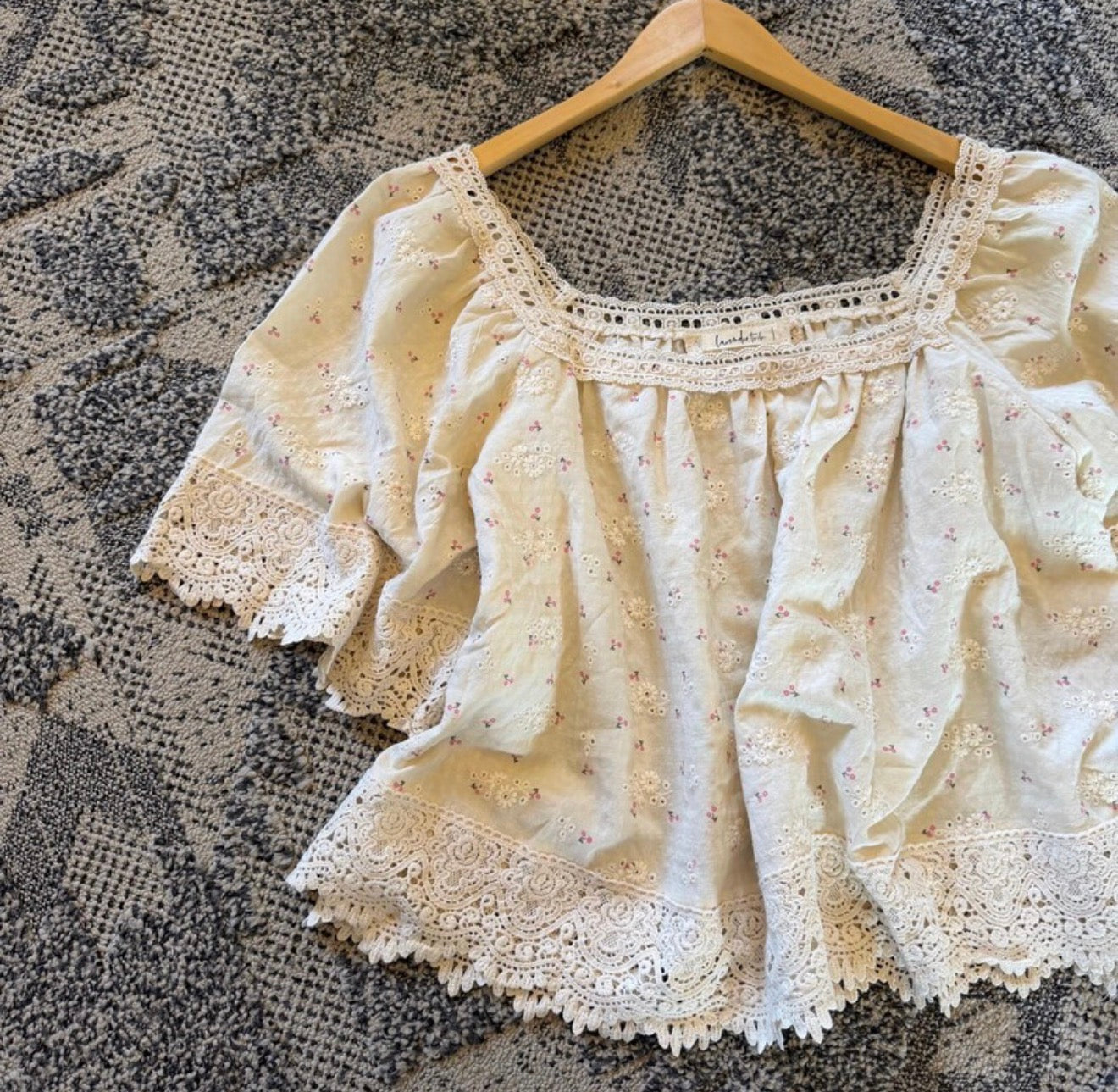 Floral Cottage Cotton Linen Blouse (Copy) - Lavender Tribe