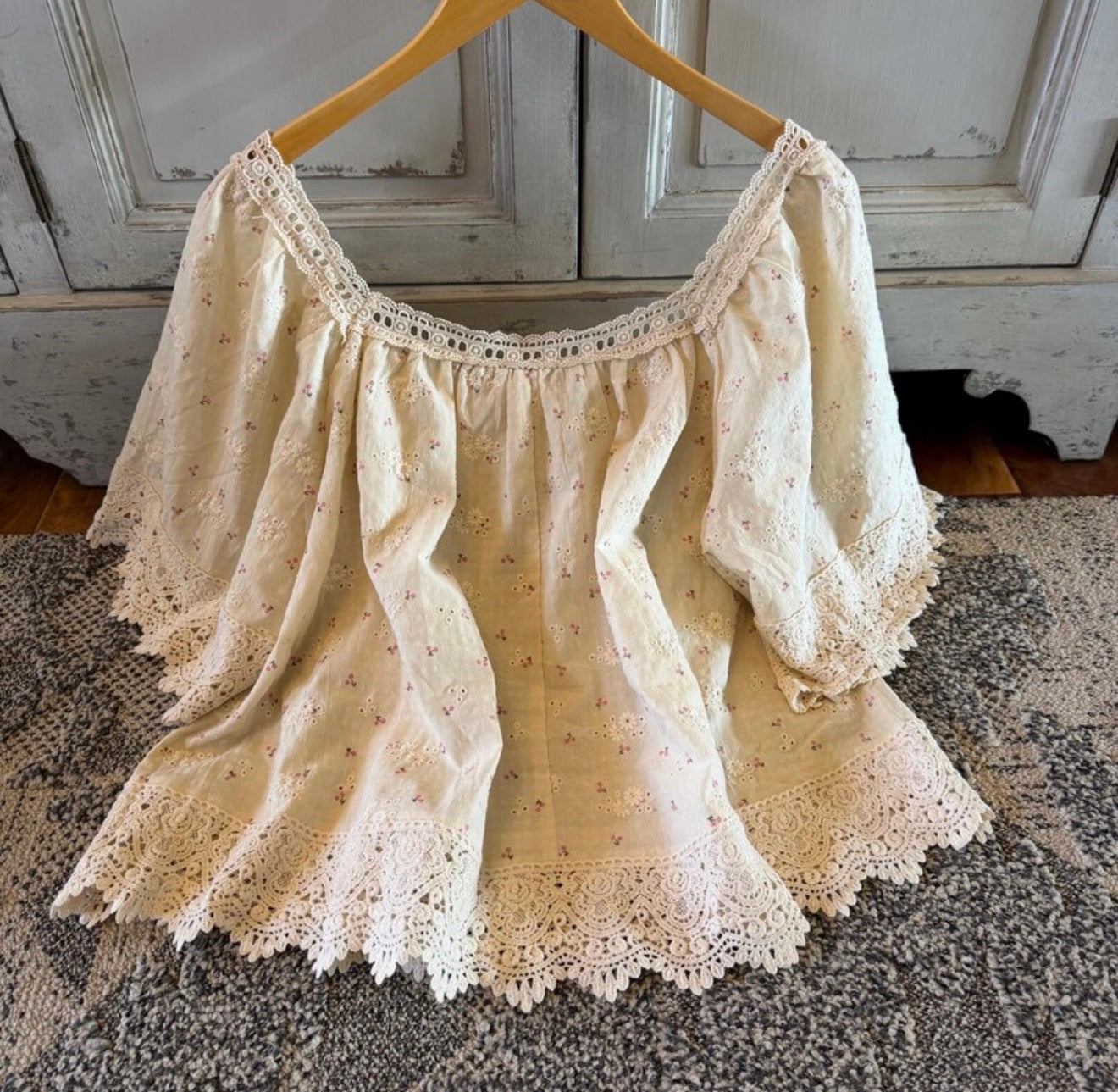 Floral Cottage Cotton Linen Blouse (Copy) - Lavender Tribe
