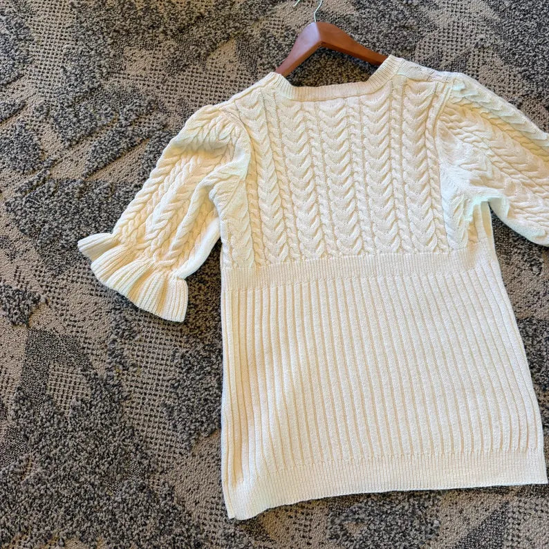 Cotton Cable Knit Sweater