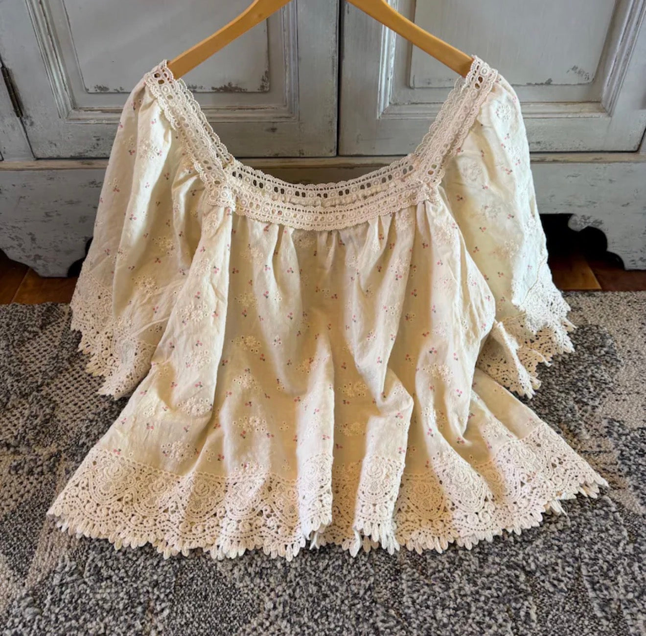 Floral Cottage Cotton Linen Blouse (Copy) - Lavender Tribe