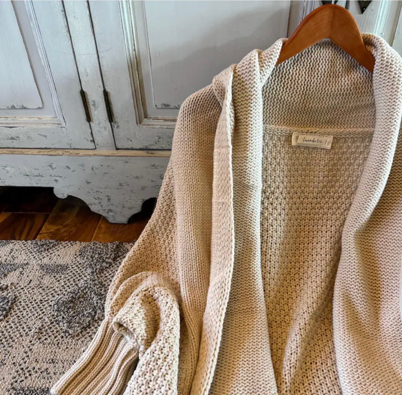 Cozy Shawl Collar Cardigan - Lavender Tribe