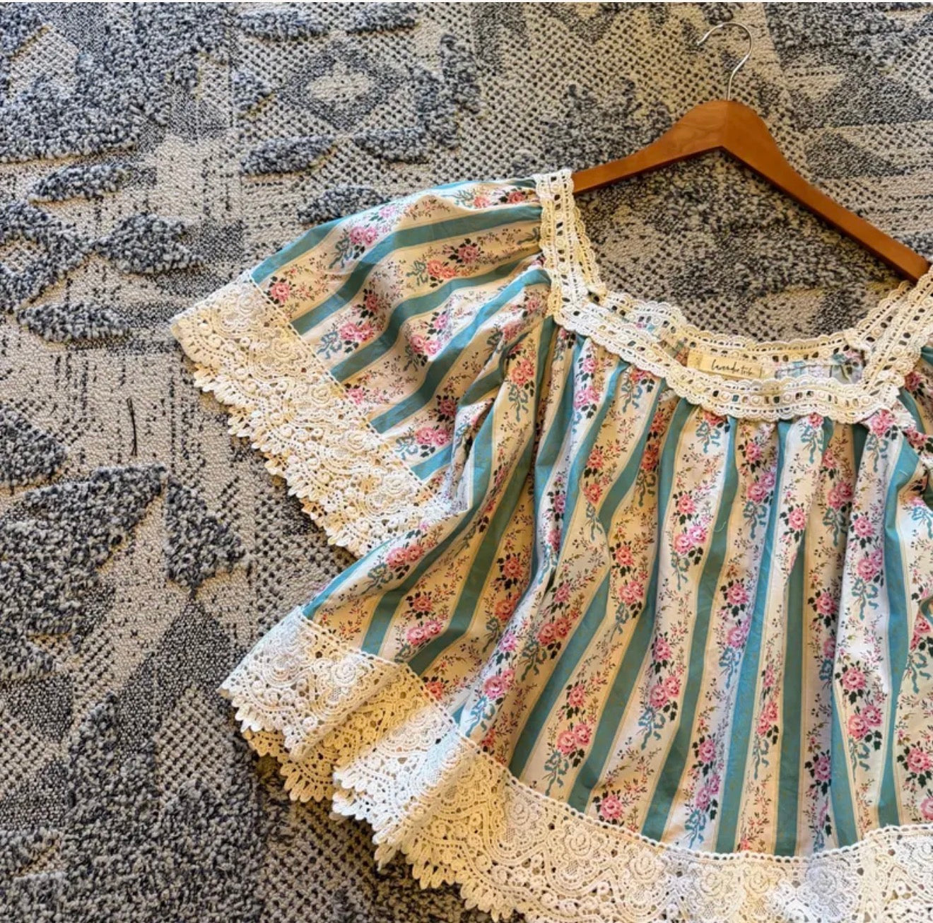 Floral Cottage Cotton Linen Blouse (Copy) (Copy) - Lavender Tribe