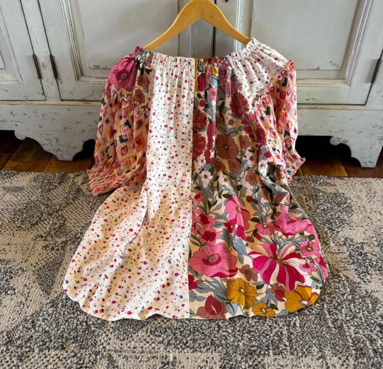 Floral Cottage Bohemian Blouse - Lavender Tribe