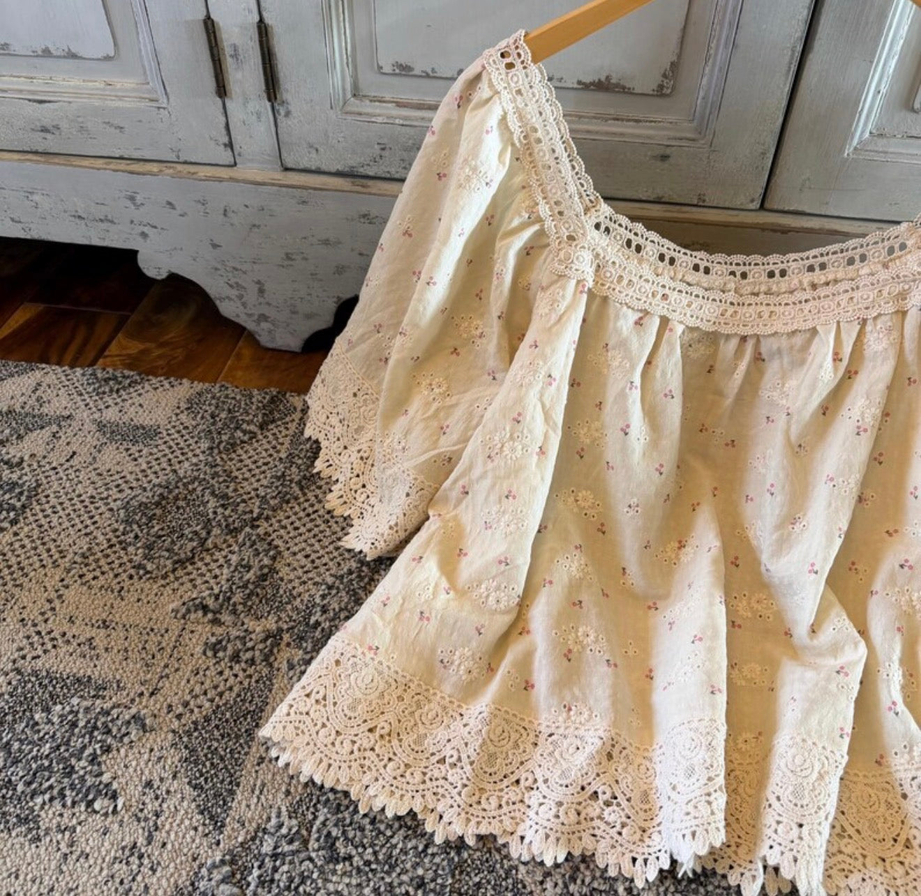 Floral Cottage Cotton Linen Blouse (Copy) - Lavender Tribe