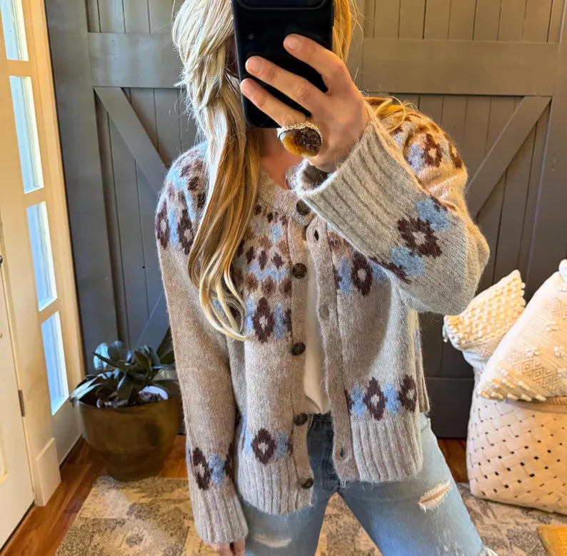 Lightweight Knit Toggle Button Cardigan (Copy) - Lavender Tribe