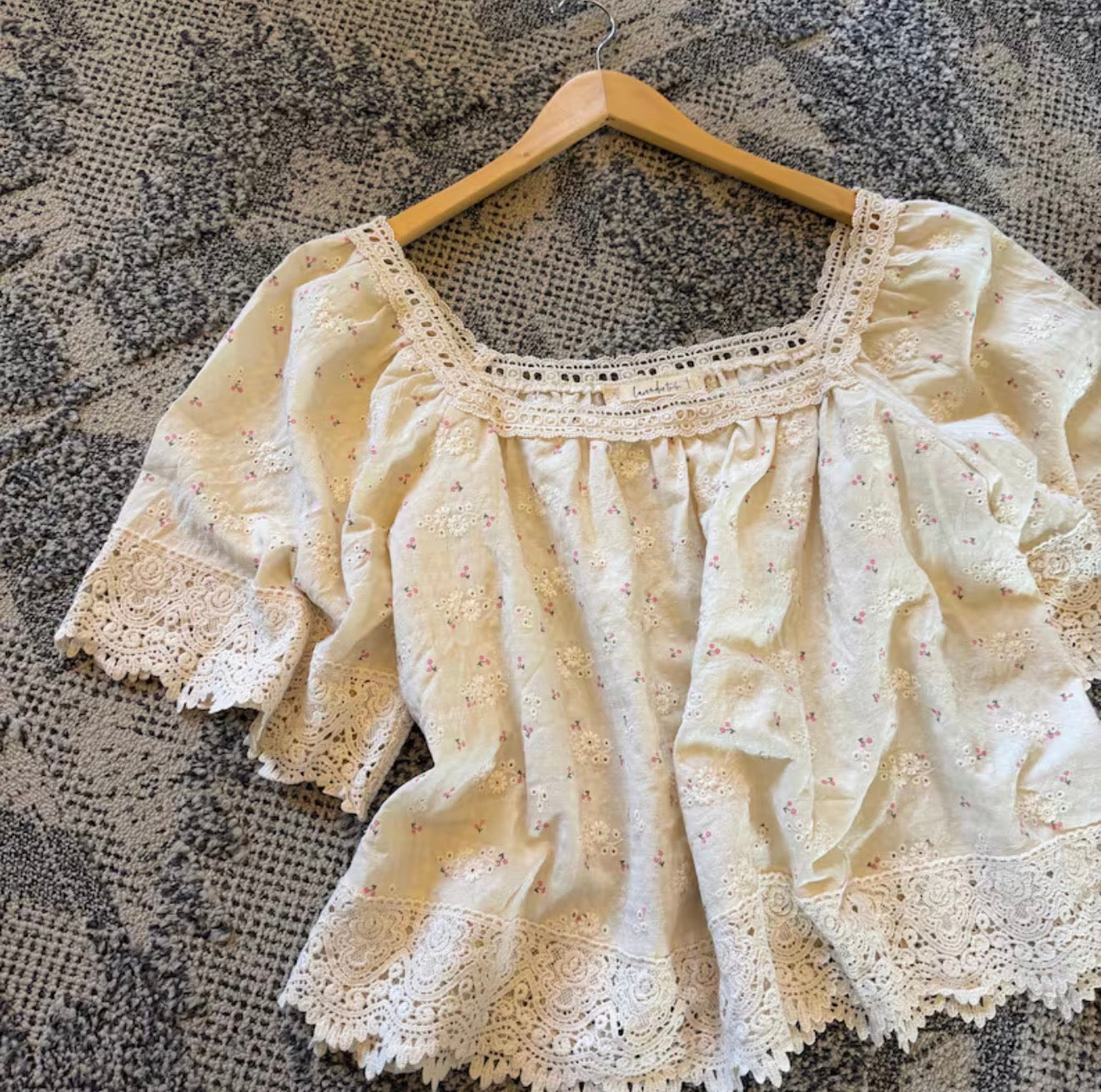 Floral Cottage Cotton Linen Blouse (Copy) - Lavender Tribe