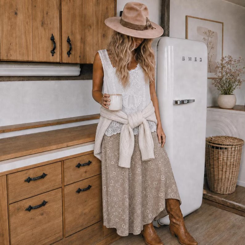 Fisherman's Knit Oversized Sweater - Lavender Tribe
