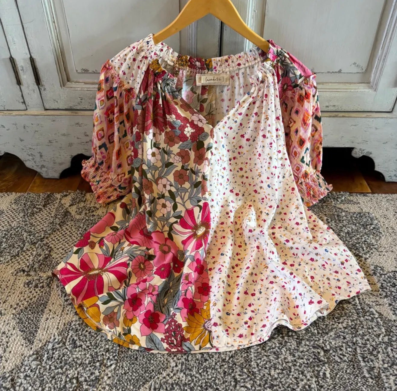Floral Cottage Bohemian Blouse - Lavender Tribe