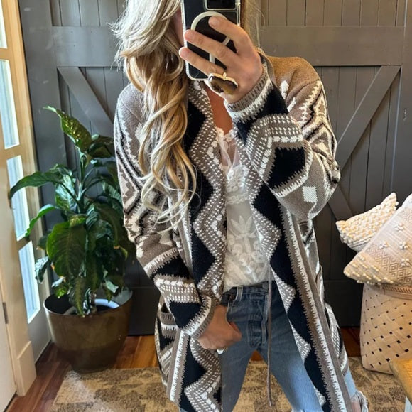 Harper Knitted Soft Wool Blend Cardigan Sweater Cavender Tribe