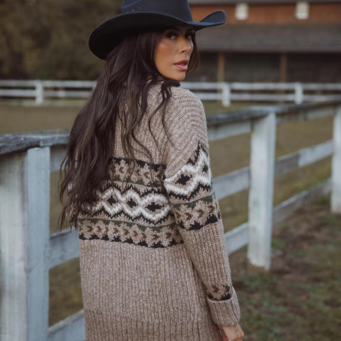 Western Cowichan Cardigan Sweater