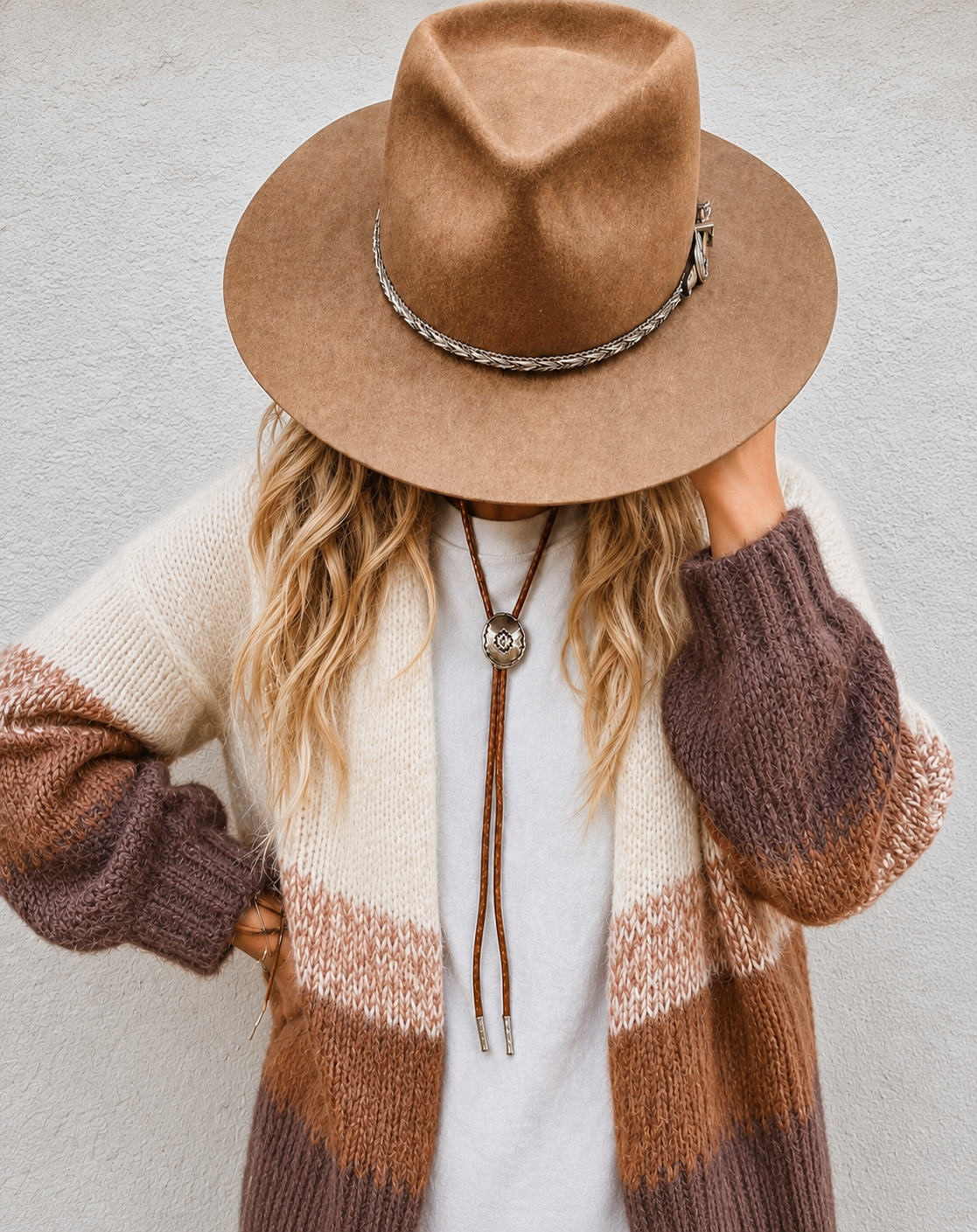 Chunky Wool Angora Knit Cardigan - Lavender Tribe