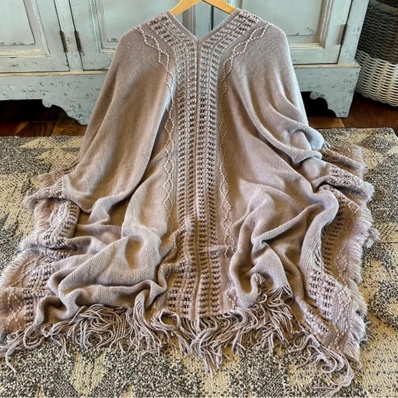 Back View Grey Cotton Sweater 