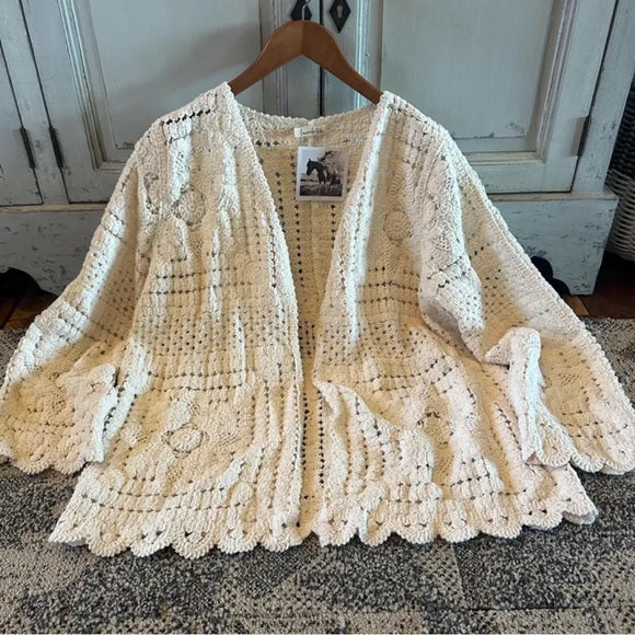 Heirloom Chunky Yarn Knit Cardigan Sweater