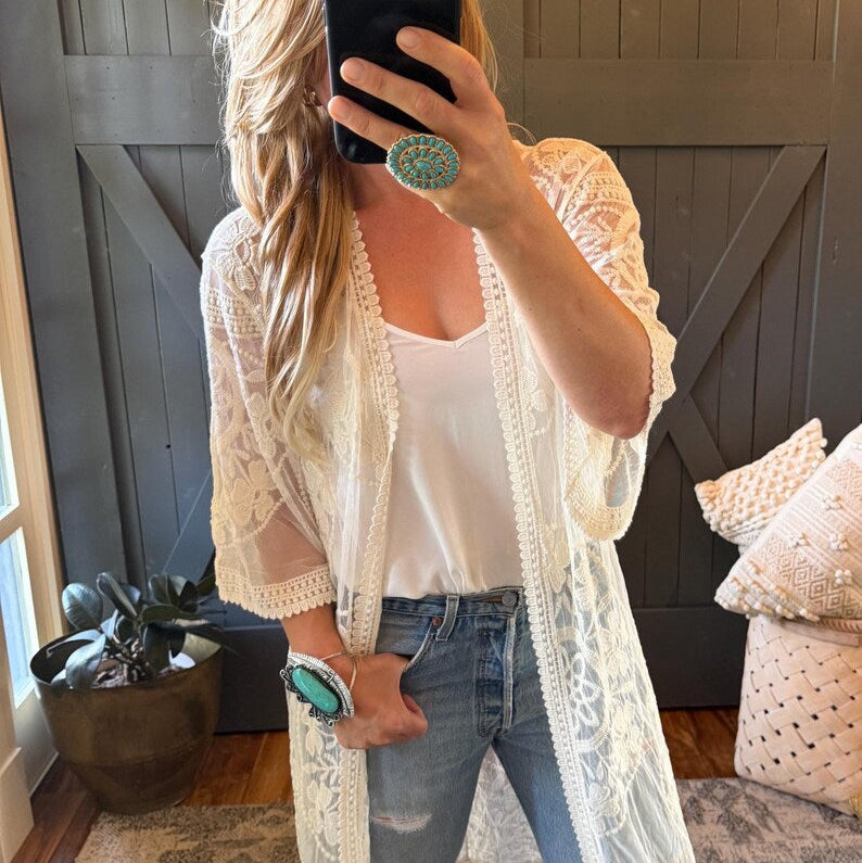 Sweetwater Bohemian Embroidered Cardigan (Copy) - Lavender Tribe