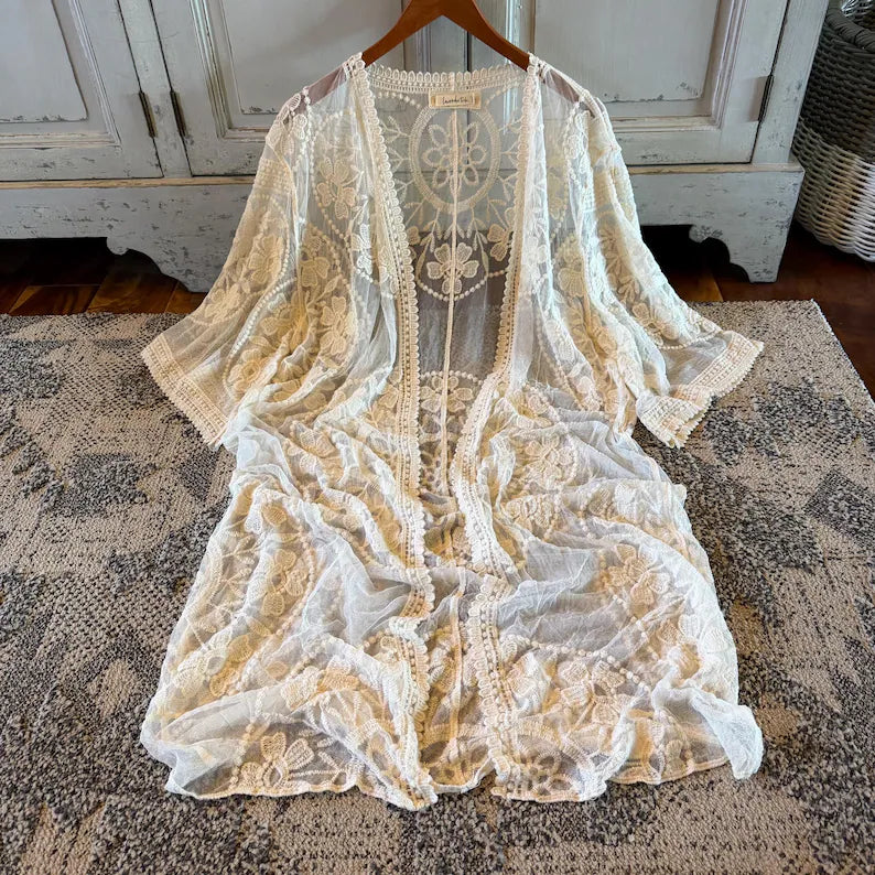 Sweetwater Bohemian Embroidered Cardigan (Copy) - Lavender Tribe