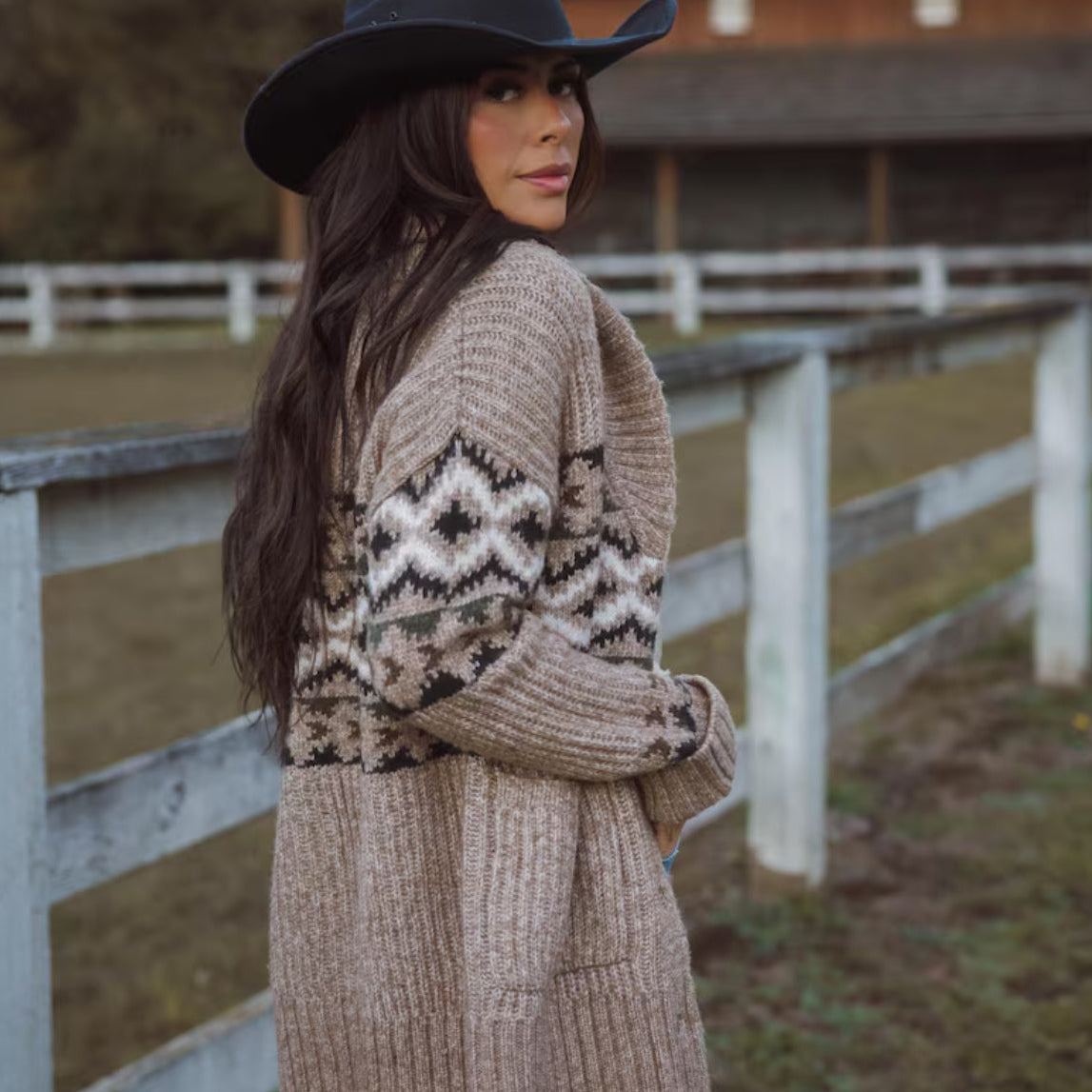 Western Cowichan Cardigan Sweater